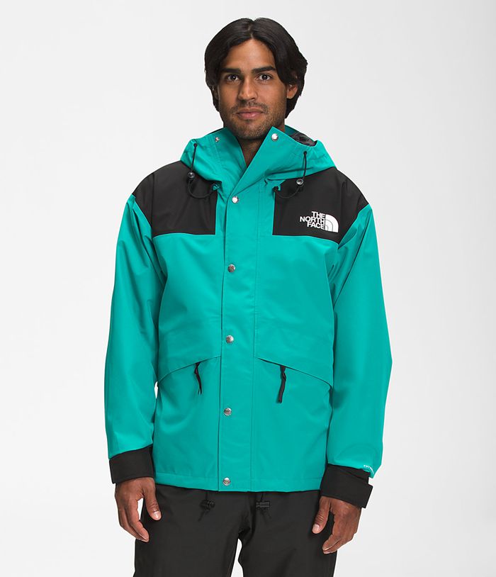 Chubasquero The North Face Hombre Verde/Negras Retro 1986 Futurelight™ Mountain 81764VEQT